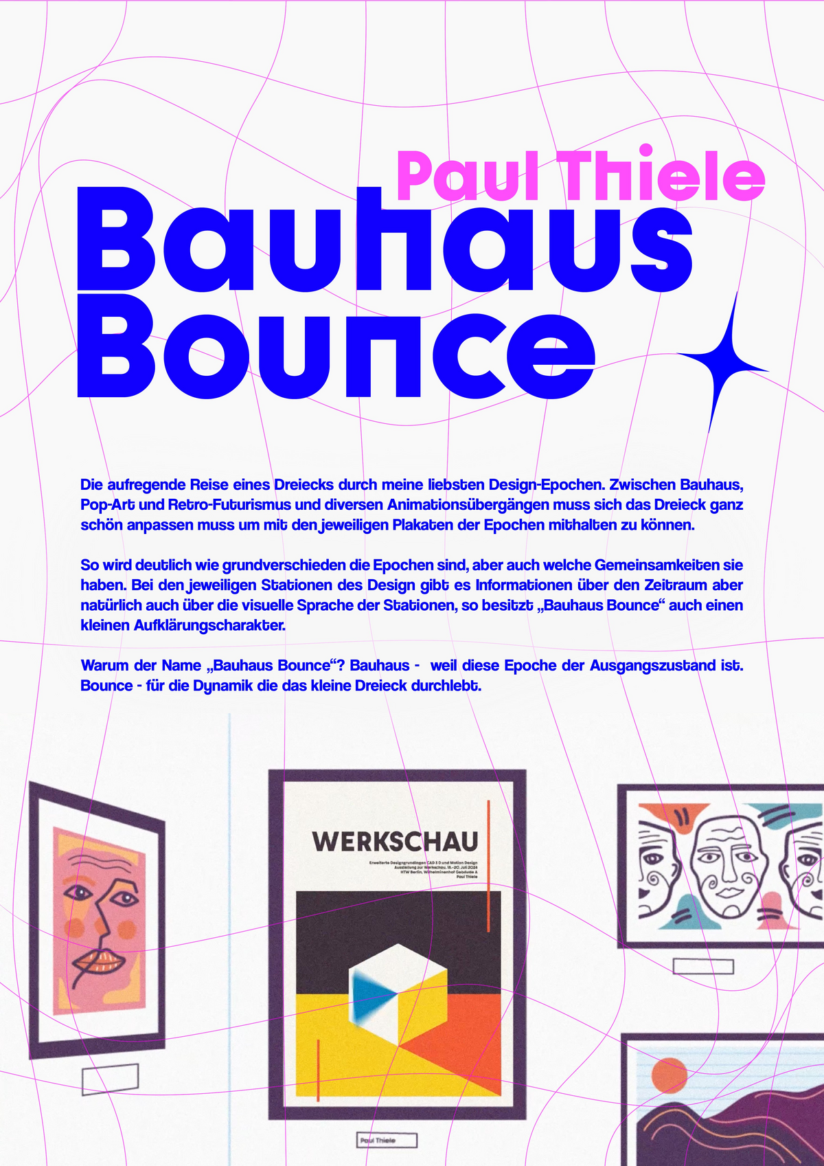 Werkschau-Plakat Bauhaus Bounce
